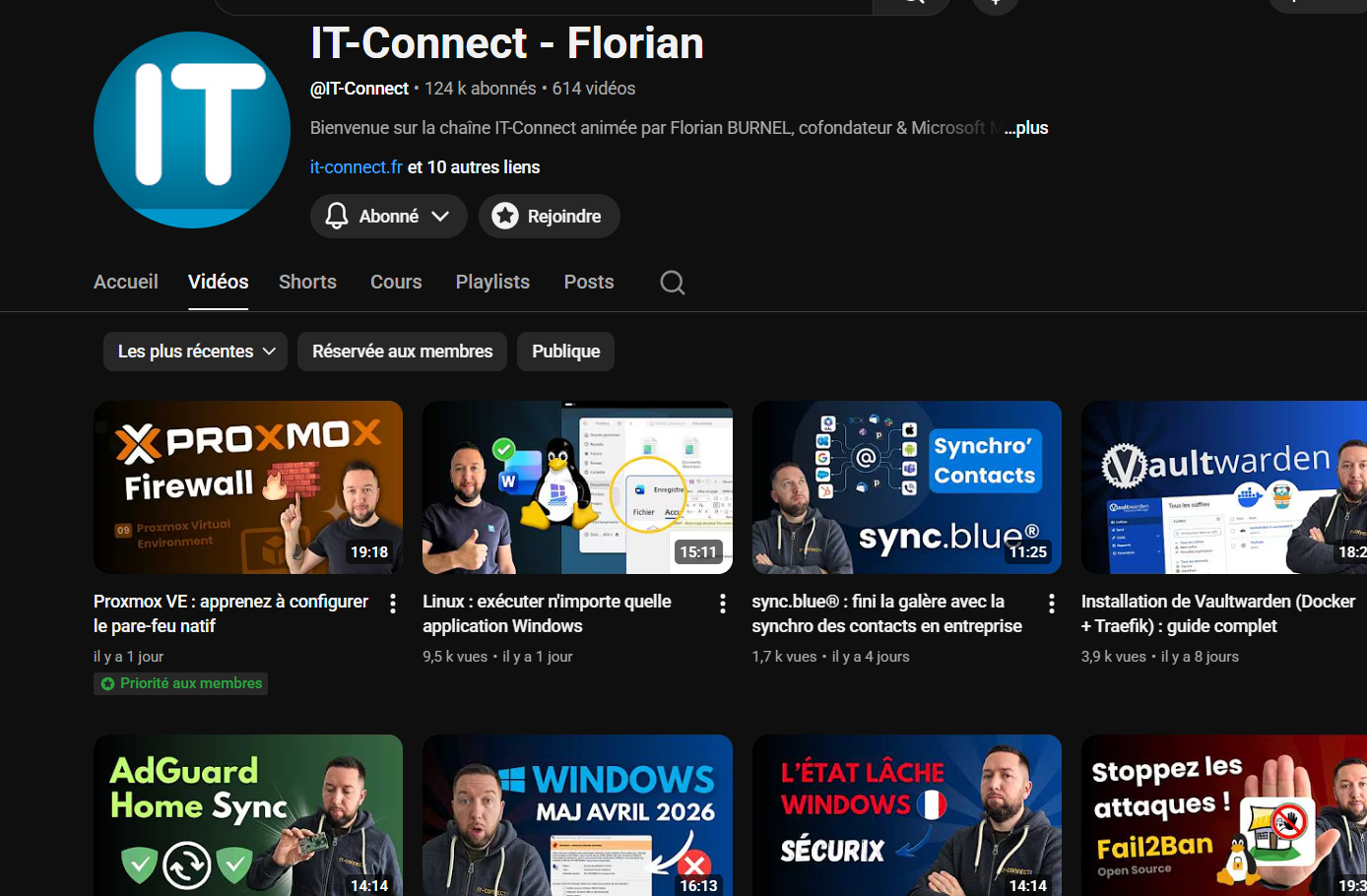 Capture YouTube IT-Connect Florian